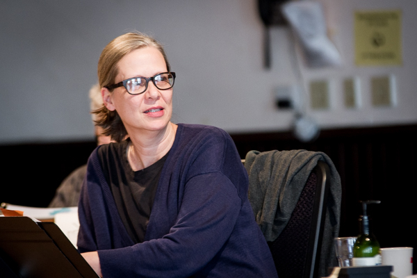 Two-time Tony nominee Amy Morton in rehearsals for Mona Mansour&#39;s The Way West, which she is directing at Chicago&#39;s Steppenwolf Theatre Company. 