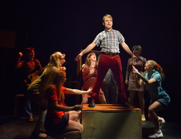 Mitch McCarrell and cast members of Stephen Garvey&#39;s The Bardy Bunch, directed by Jay Stern, at Theatre at St. Clements.