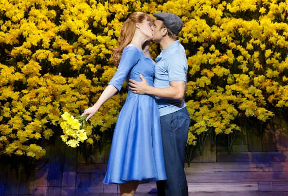 Kate Baldwin and Norbert Leo Butz starred in the Broadway production of Big Fish, directed by Susan Stroman, at the Neil Simon Theatre.