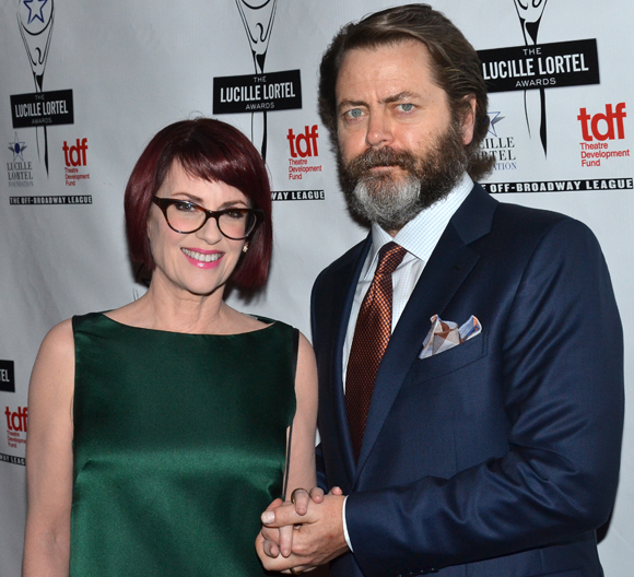 Megan Mullally and Nick Offerman are the married stars of Annapurna.