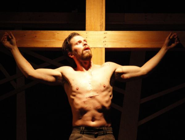 Ben Moroski as Eric in Sarah Ruhl's Passion Play, directed by Trever Biship, at Chance Theater.
