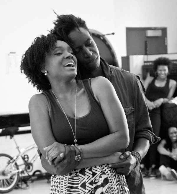 Saycon Sengbloh and Saul Williams star in the new Broadway musical Holler If Ya Hear Me at the Palace Theatre.