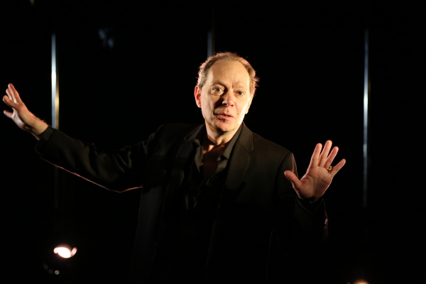 Edgar Oliver performs his solo show In the Park, directed by Randy Sharp, at the Axis Theatre.