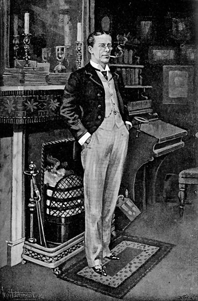 The Mikado&#39;s George Grossmith as illustrated in The Idler magazine, 1897.