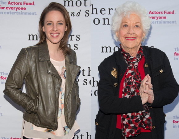 Jessie Mueller and Charlotte Rae at the Actors Fund performance of Mothers and Sons.