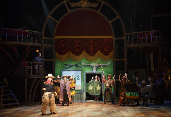 All of the backdrops in Act One were created using a digital printer. 