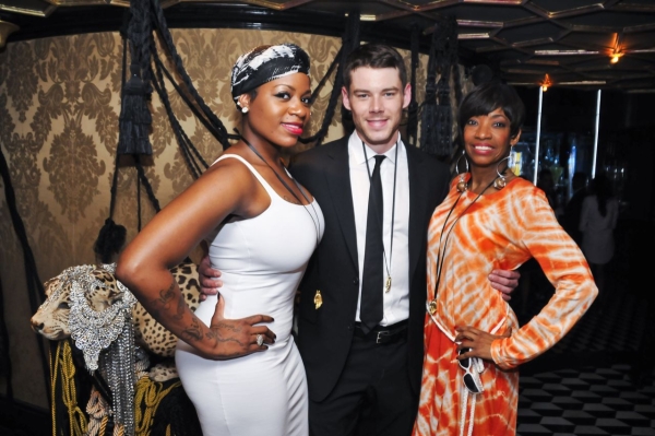 Fantasia, Brian J. Smith, and Adriane Lenox pose backstage at Queen of the Night.