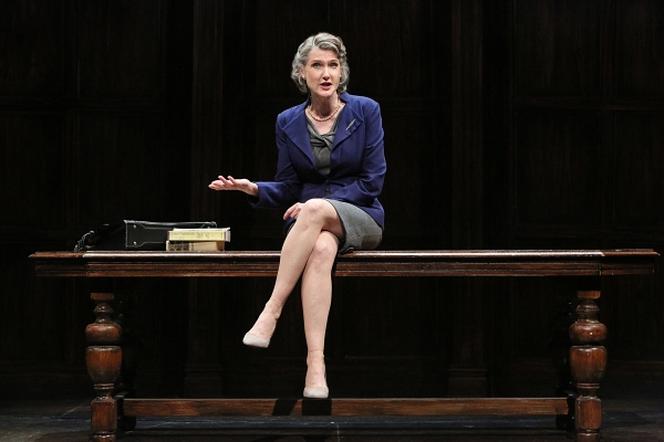 Annette O&#39;Toole as professor Laurie Jameson in Wendy Wasserstein&#39;s Third, directed by Michael Cumpsty, now playing at Two River Theater.