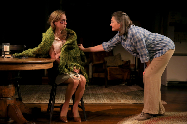 Zoe Kazan and Cherry Jones share a scene in Sarah Treem&#39;s thought-provoking new play When We Were Young and Unafraid.