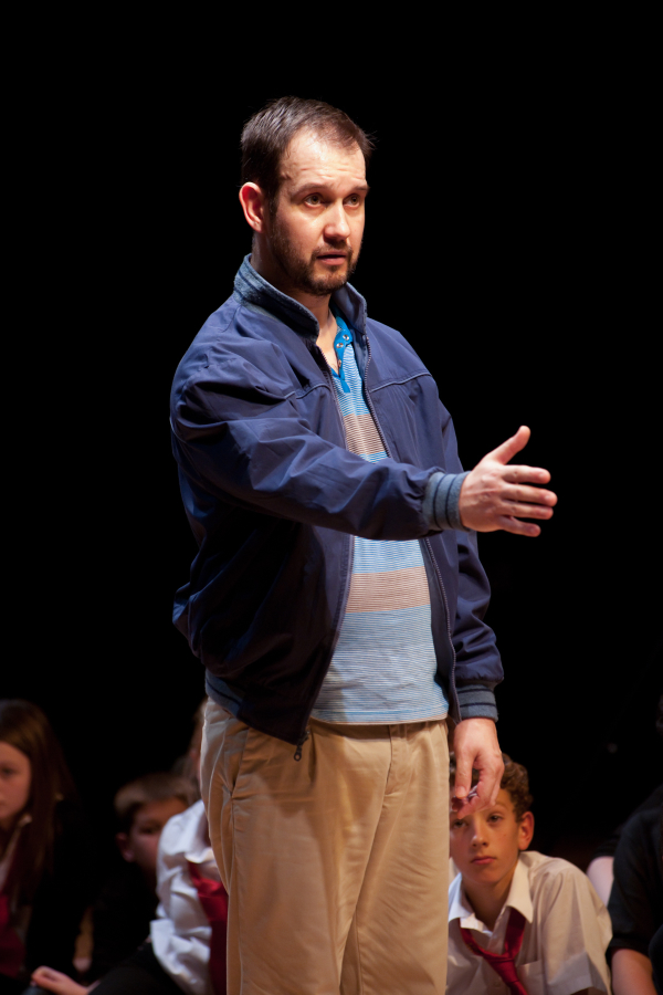Andy Manley in the Catherine Wheels Theatre Company production of The Ballad of Pondlife McGurk at the New Victory Theater.