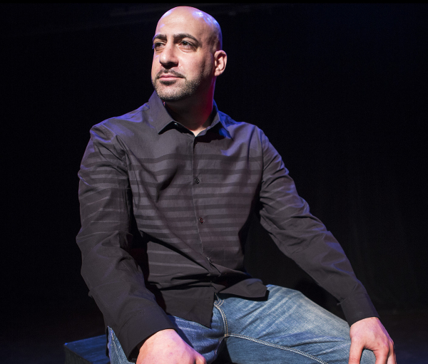 Joe Assadourian stars in his one-man show The Bullpen, directed by Richard Hoehler, at the Playhouse Theater.