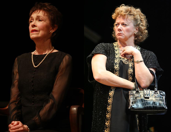 Deanna Dunagan as Violet Weston and Rondi Reed as Mattie Fae Aiken in Tracy Letts&#39; August: Osage County.