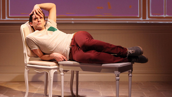 Michael Urie in a performance of Jonathan Tolins&#39; Buyer &amp; Cellar at New York&#39;s Barrow Street Theatre.