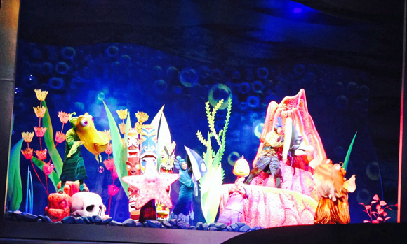 Finding Nemo — The Musical features puppets designed by Michael Curry, who also designed The Lion King on Broadway.