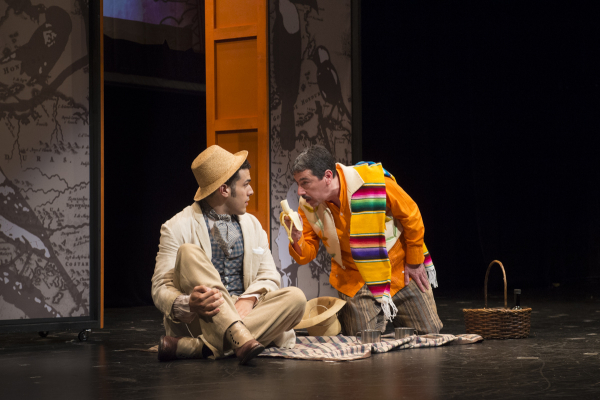 Joel Perez and Tony Chiroldes star in Kevin Purcell and Victor Kazan&#39;s The Mapmaker&#39;s Opera, directed by Donald Brenner, at PTC Performance Space as part of the 2014 New York Musical Theatre Festival.