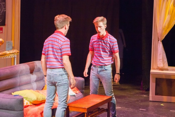 Eric Mann and Alex Goley in Cloned! at the Pershing Square Signature Center, a production of the 2014 New York Musical Theatre Festival.
