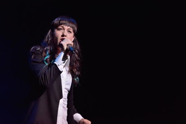 Hedwig and the Angry Inch Tony winner Lena Hall performed at the New York Civil Liberties Union&#39;s Broadway Stands Up for Freedom concert on June 21.