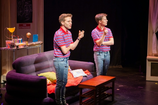 Eric Mann (l) as Clone Wally and Alex Goley as Wally in Cloned!