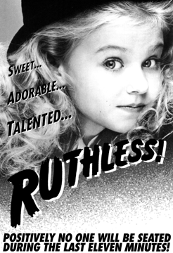 Broadway&#39;s Laura Bell Bundy on the promotional poster for the original off-Broadway production of Ruthless! The Musical.