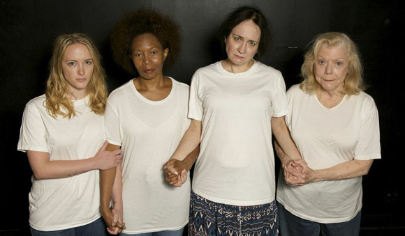 Karah Gravatt, Lolita Brinkley, Anne Bobby and Annette Hunt in Warren Doody&#39;s Life Without Parole, directed by Jessica Dermody, at FringeNYC.