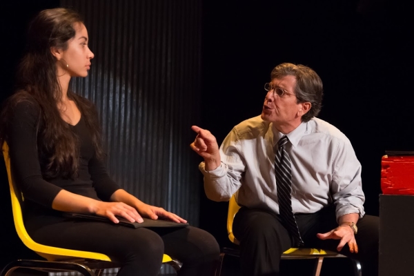 Octavia Chavez-Richmond and Gary De Mattei star in Kate Ballen&#39;s No One Asked Me, directed by Matthew Newton, at the Flamboyan Theatre as part of the 2014 New York International Fringe Festival. 