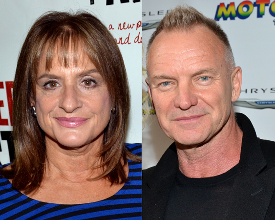 Patti LuPone and Sting will perform at Uprising of Love: A Benefit Concert for Global Equality on September 15 at the Gershwin Theatre.