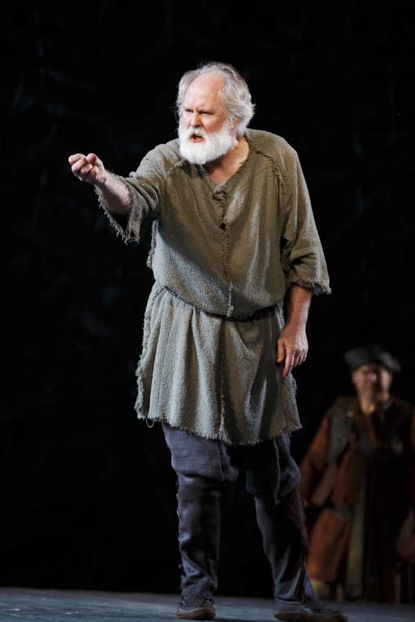 John Lithgow in the title role of Shakespeare&#39;s King Lear, directed by Daniel Sullivan, at the Delacorte Theater in Central Park.