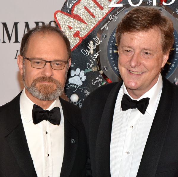 It Shoulda Been You, a musical directed by David Hyde Pierce (left) and written by his partner, Brian Hargrove (right), is expected to open on Broadway this March.