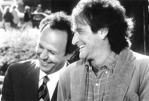 A moment from the film Father&#39;s Day, in which Billy Crystal and Robin Williams appeared.