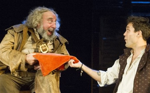 Future Death of a Salesman costars Antony Sher and Alex Hassell as Falstaff and Prince Hal in the recent RSC production of Henry IV.