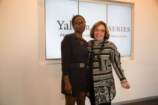 2014 playwright winner Janine Nabers with 2014 judge Marsha Norman.