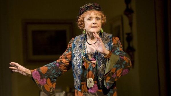 Dame Angela Lansbury as Madame Arcati in the 2009 Broadway production of Blithe Spirit.