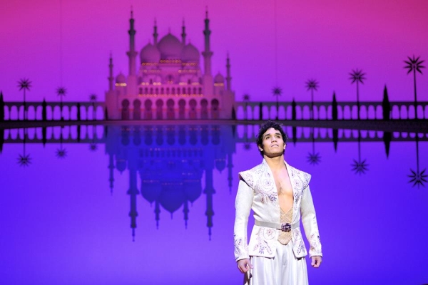 Adam Jacobs as the title character in Broadway&#39;s Aladdin.