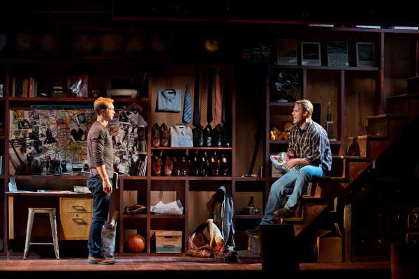 Roderick Hill and Erik Heger in Stalking the Bogeyman, directed by Markus Potter, at New World Stages.