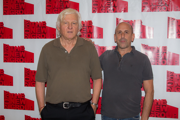 Playwright David Rabe poses with director Scott Elliott.