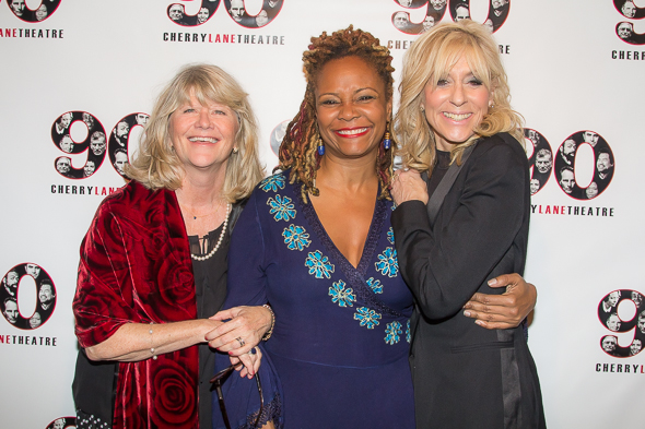 Judith Ivey, Tonya Pinkins, and Judith Light have fun before the Cherry Lane gala.