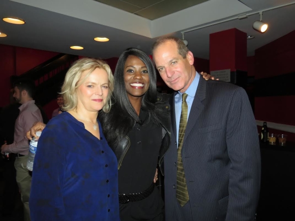 Ellen McLaughlin (left) and John Bolger (right) are reunited with Zakiya Young, their costar in the 2013 George Street Playhouse production of David Lindsay-Abaire&#39;s Good People.