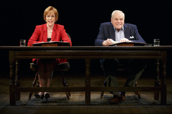 Carol Burnett and Brian Dennehy in A.R. Gurney&#39;s Love Letters, directed by Gregory Mosher, at the Brooks Atkinson Theatre.
