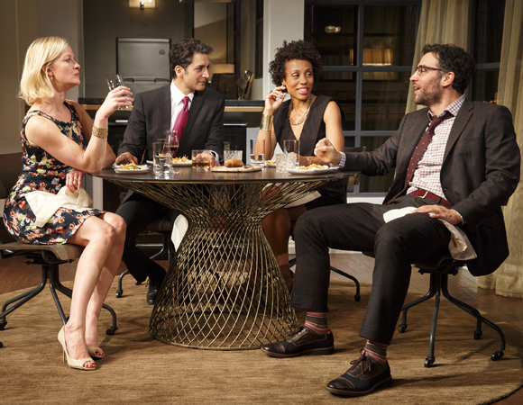 A casual dinner conversation turns into a discourse on race and identity in Ayad Akhtar&#39;s Disgraced at the Lyceum Theatre.