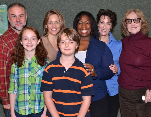 The cast of A Christmas Memory with director Charlotte Moore (right).