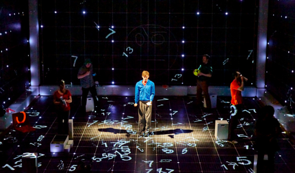 Luke Treadway and the cast of the London production of The Curious Incident of the Dog in the Night-Time at the Apollo Theatre.