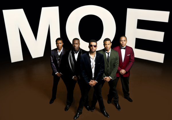 Clinton Roane, Sheldon Henry, Travis Porchia, Paris Nix, and Jobari Parker-Namdar are Arena Stage&#39;s Five Guys Named Moe.