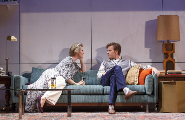 Cynthia Nixon and Ewan McGregor in a scene from Broadway&#39;s The Real Thing. 