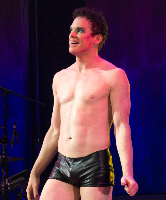 Michael C. Hall at the end of Hedwig and the Angry Inch.