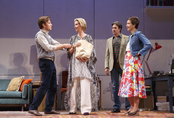 Ewan McGregor (Henry), Cynthia Nixon (Charlotte), Josh Hamilton (Max), and
Maggie Gyllenhaal (Annie) in Tom Stoppard&#39;s The Real Thing, now being revived at Roundabout Theatre Company&#39;s American Airlines Theatre.