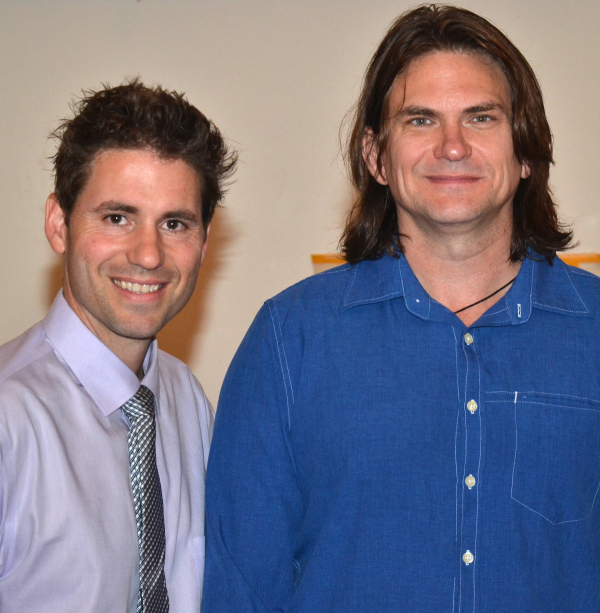 Markus Potter and David Holthouse at the Stalking the Bogeyman meet and greet.