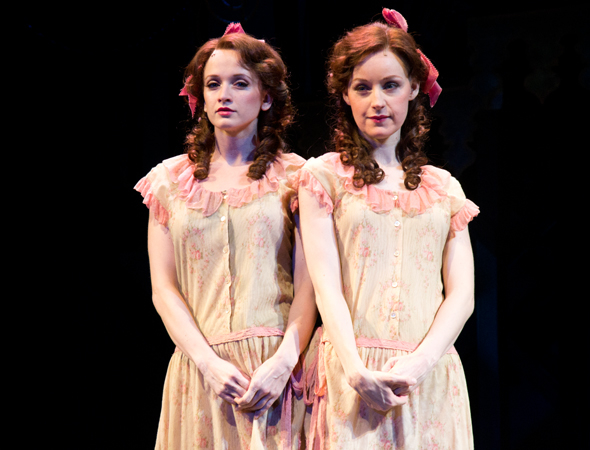 Emily Padgett as Daisy and Erin Davie as Violet in Bill Condon&#39;s new Broadway revival of Side Show at the St. James Theatre.