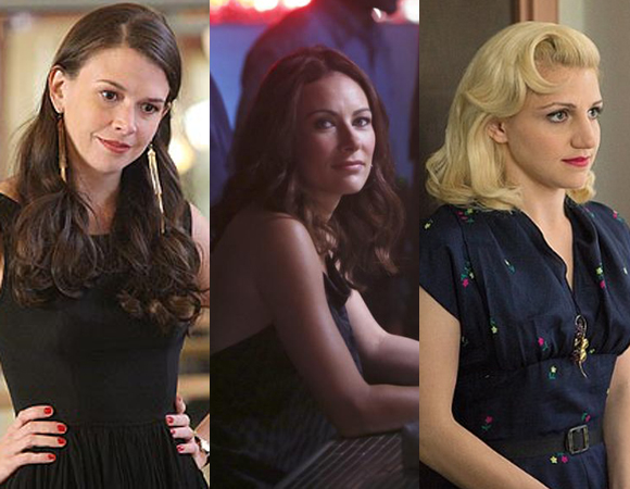 Sutton Foster on ABC Family&#39;s Bunheads, Laura Benanti on ABC&#39;s Nashville, and Annaleigh Ashford on Showtime&#39;s Masters of Sex.  