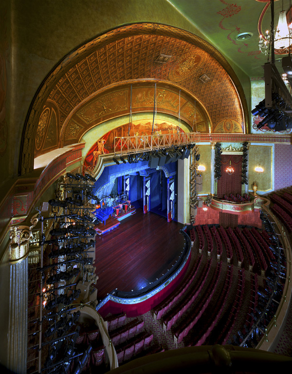 This is the view from the balcony of the St. James Theatre.