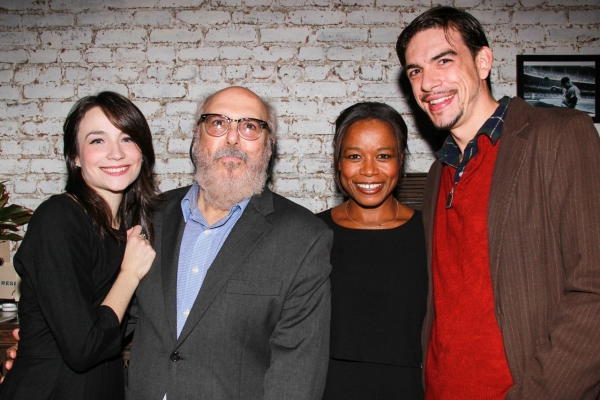 Ismenia Mendes, Lee Wilkof, Quincy Tyler Bernstine, and Bobby Moreno star in Grand Concourse at Playwrights Horizons.